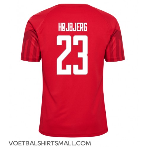Denemarken Pierre-Emile Hojbjerg #23 Voetbalkleding Thuisshirt WK 2022 Korte Mouwen